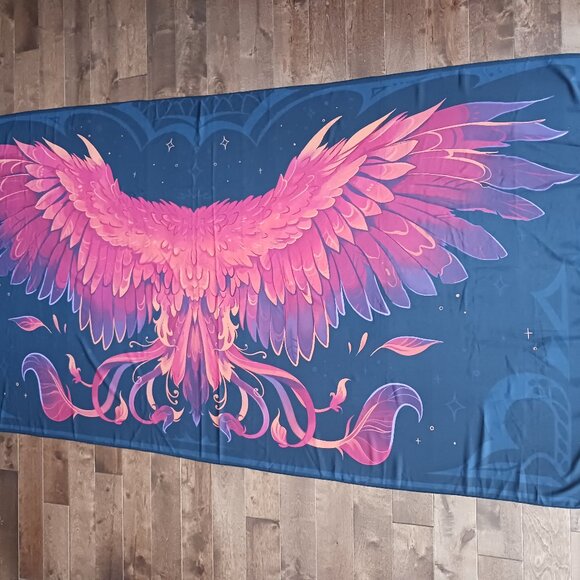 Fae Crate Scarf Women's Neckerchief Wrap Kerchief Bandana Wall Art Phoenix - Picture 6 of 8